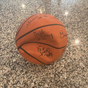 1985-1986 Virginia Tech Roster Signed Basketball From 1986!! Dell Curry Signed!
